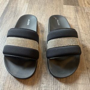 NWT sparkly Aldo slides